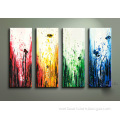 Handmade Four Season Modern Art Abstract Flower Oil Painting on Canvas (FL4-027)